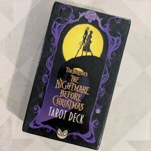 Tim Burton Nightmare Before Christmas Tarot Deck w/ Guidebook New (Minor Wear)